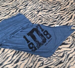 Diesel Navy Graphic Scarf